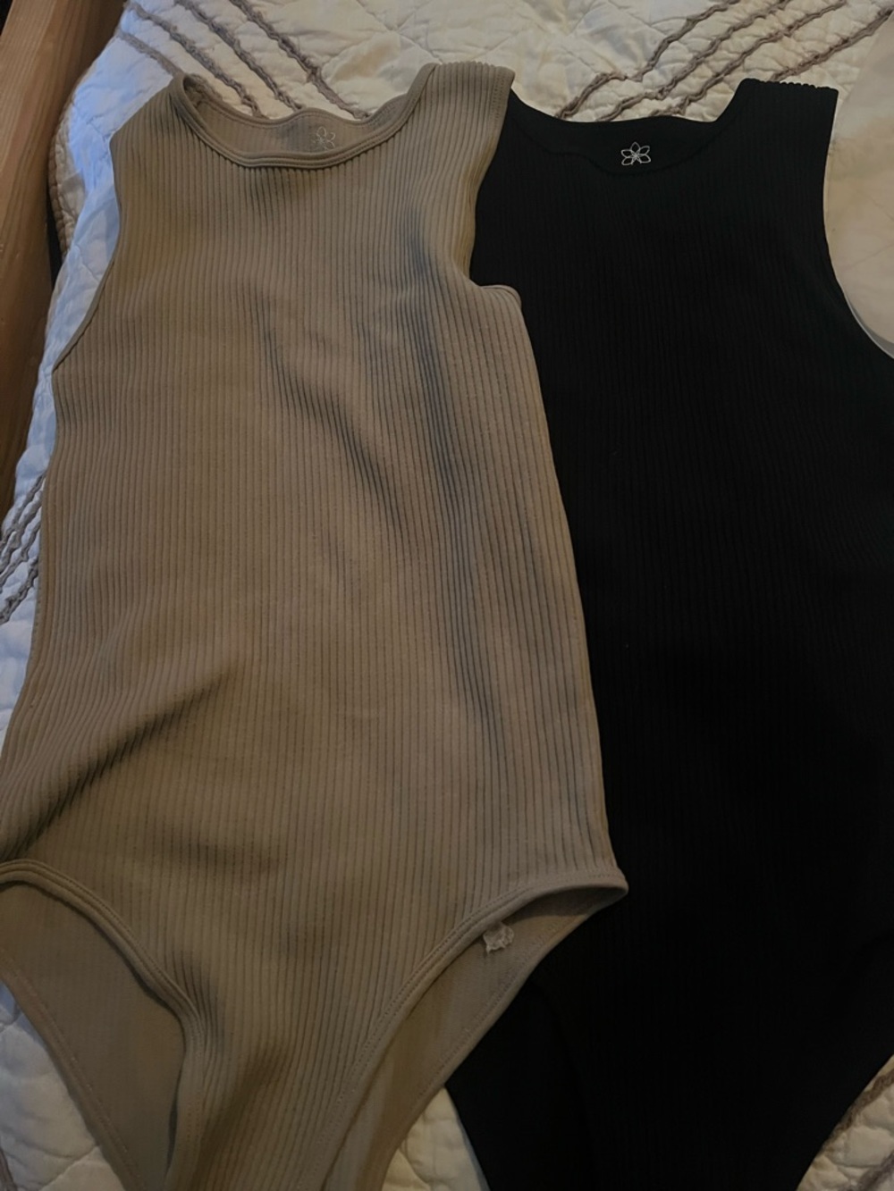 Aura Black Ribbed Sleeveless Bodysuit